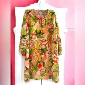 J.Jill Floral Tropical Dress or Cover-Up